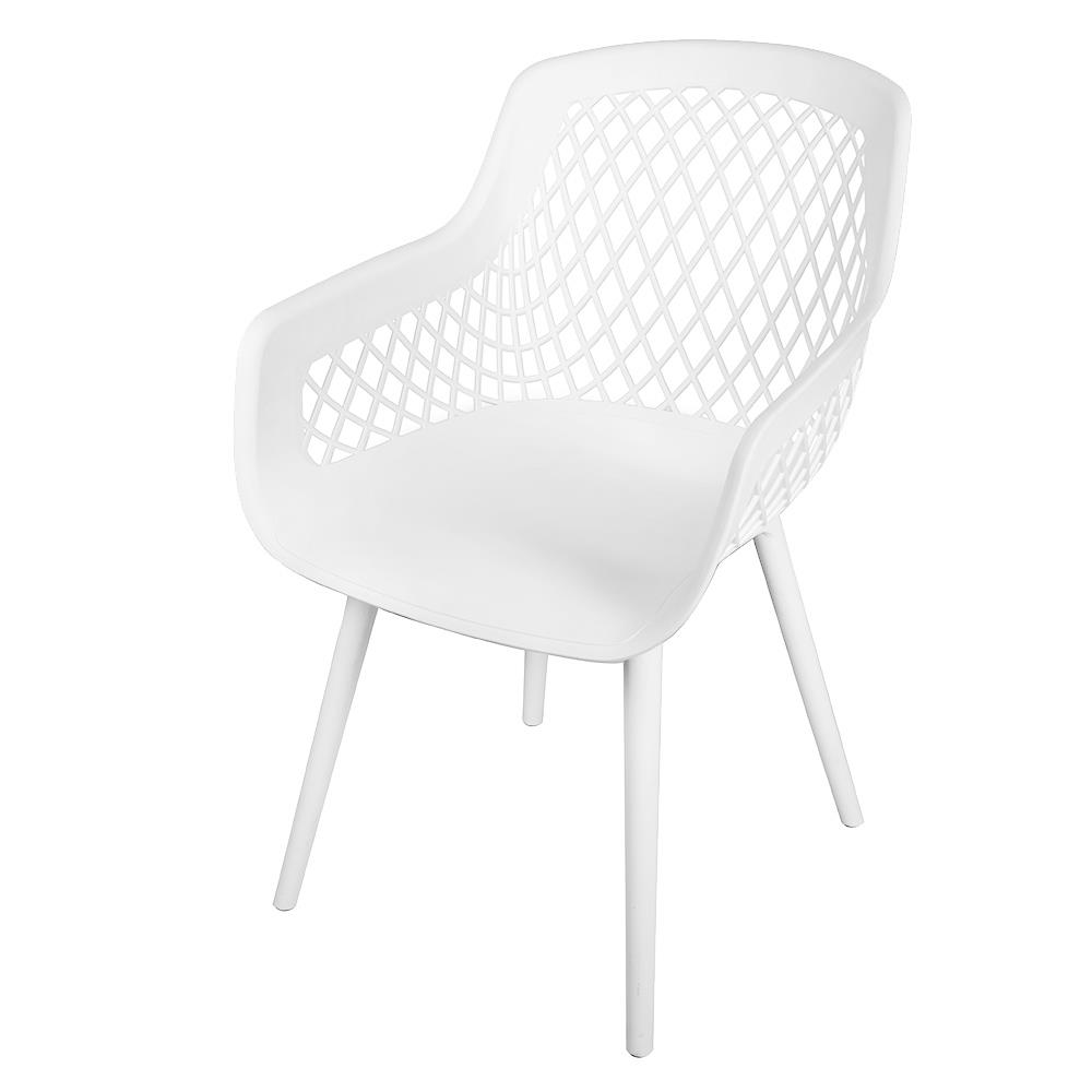 เก้าอี้พลาสติก SPRING LINNE สีขาว