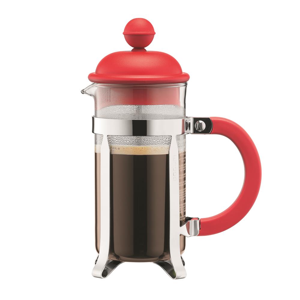 อุปกรณ์ทำกาแฟ FRENCH PRESS 12 ออนซ์ BODUM CAFFETTIERA แดง