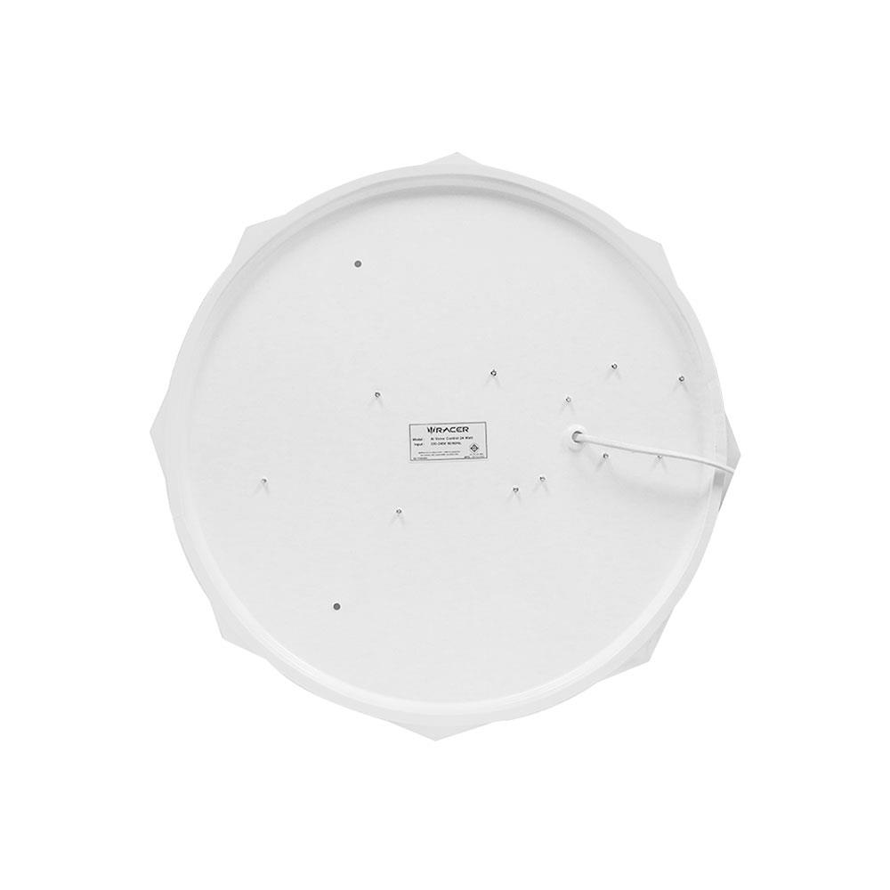 ไฟเพดาน LED RACER AI LAMP KELLI CRYSTAL VOICE CONTROL 24 วัตต์ DAYLIGHT COOLWHITE WARMWHITE