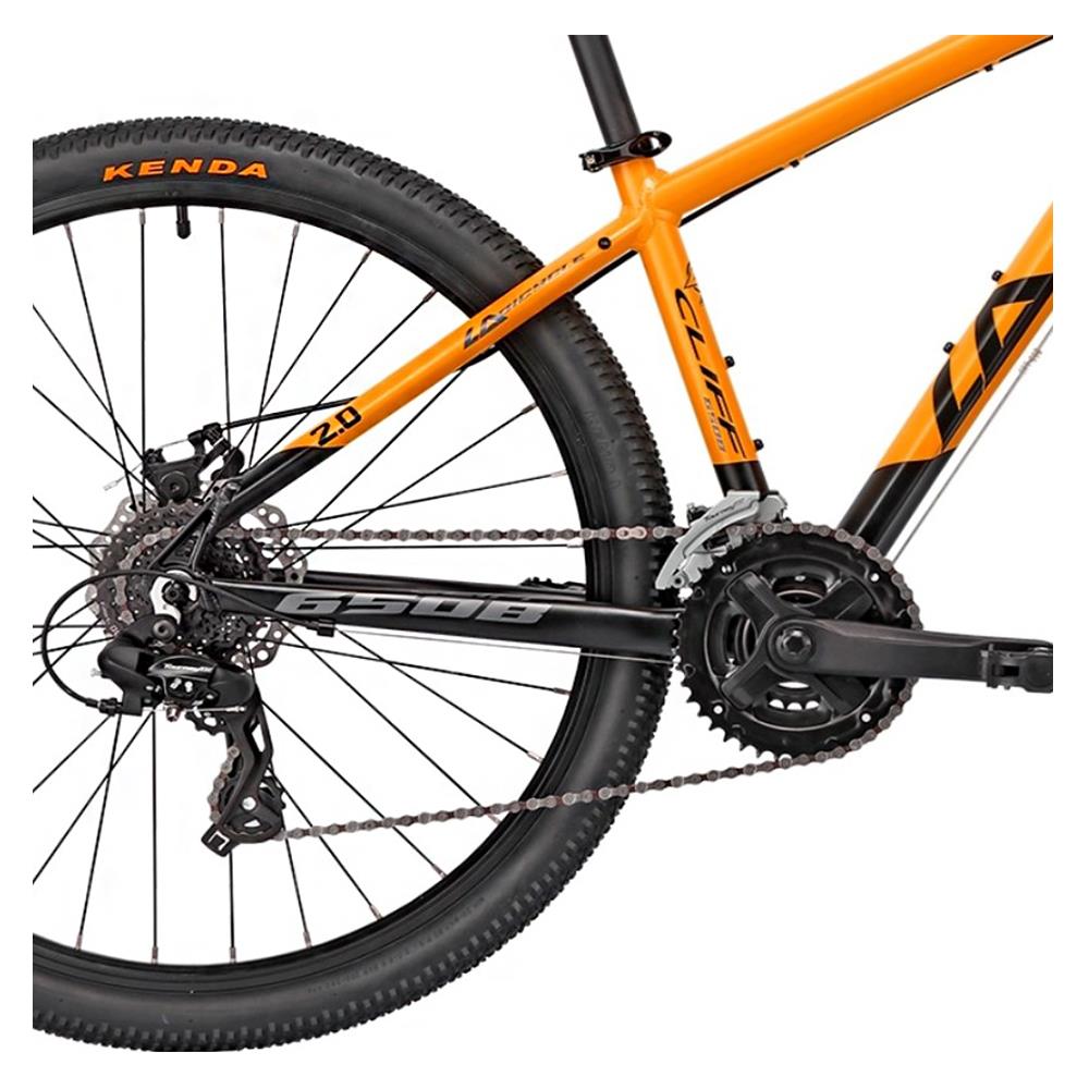 จักรยานเสือภูเขา LA CLIFF 2.0 15 นิ้ว สีดำ/ส้ม