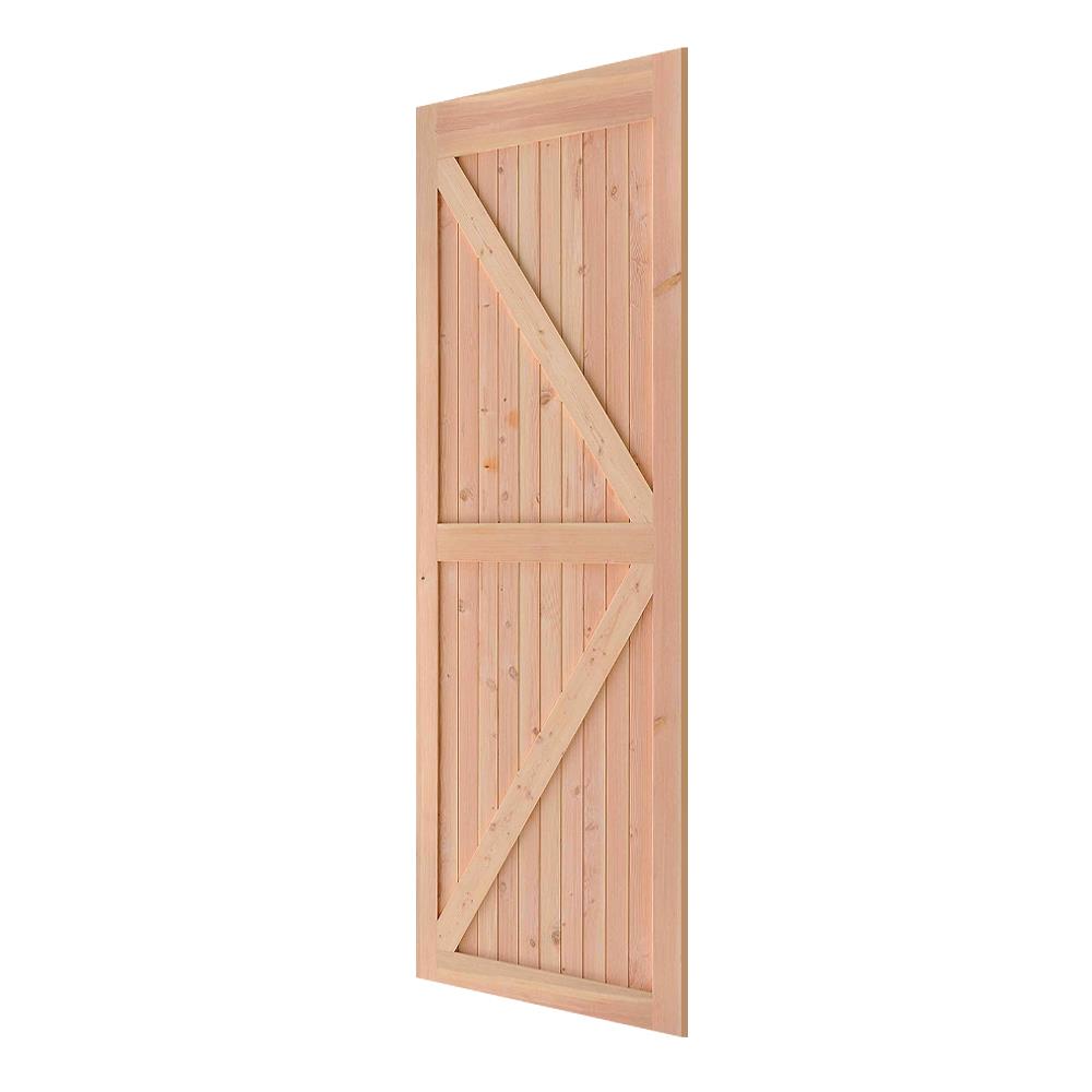 ประตูไม้สนดักลาสเฟอร์ D2D ECO PINE-066 80x200 ซม.