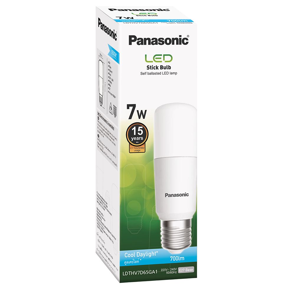 หลอด LED PANASONIC STICK 7 วัตต์ COOLDAYLIGHT E27