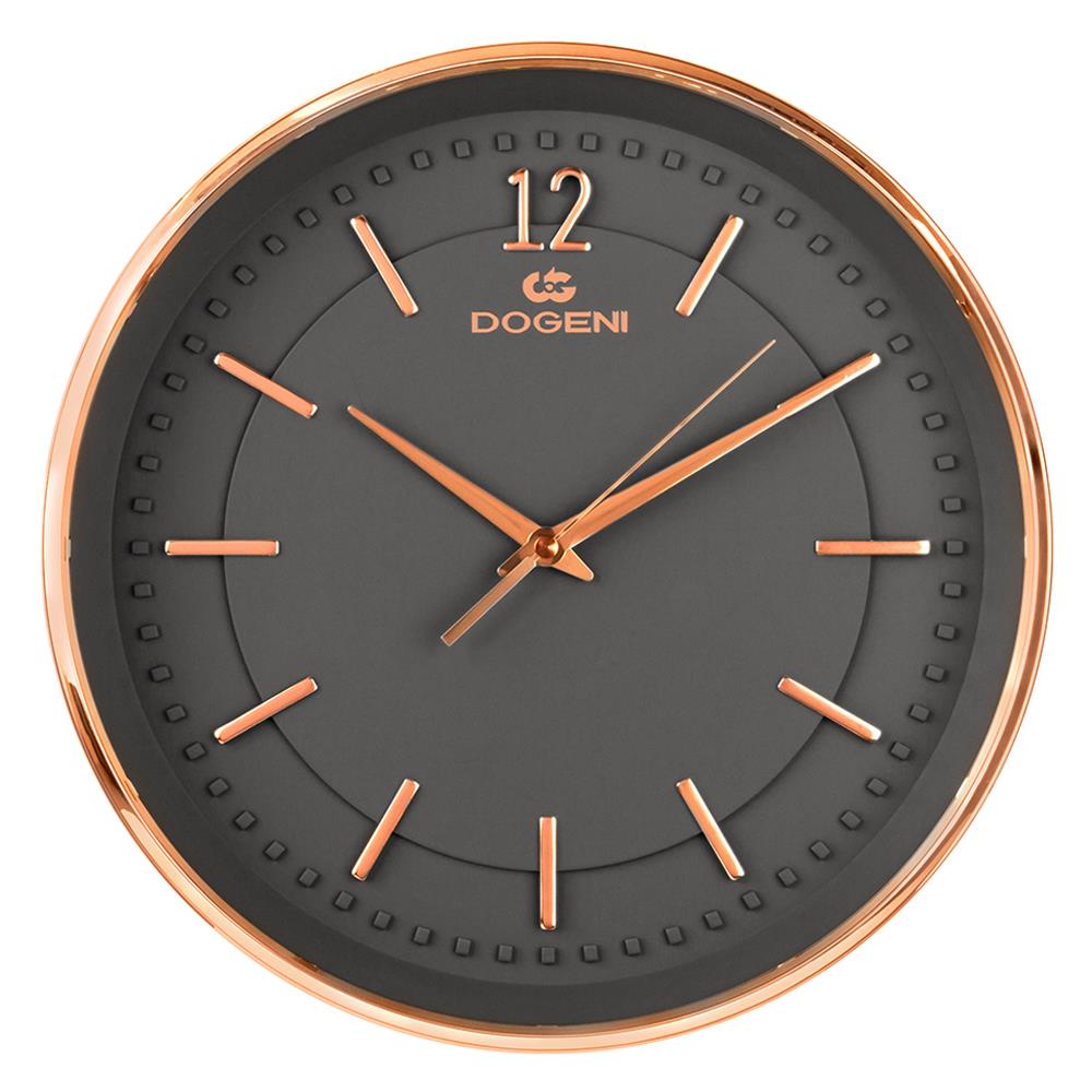นาฬิกาแขวน DOGENI WNP018RG 13.5 นิ้ว สีทองชมพู