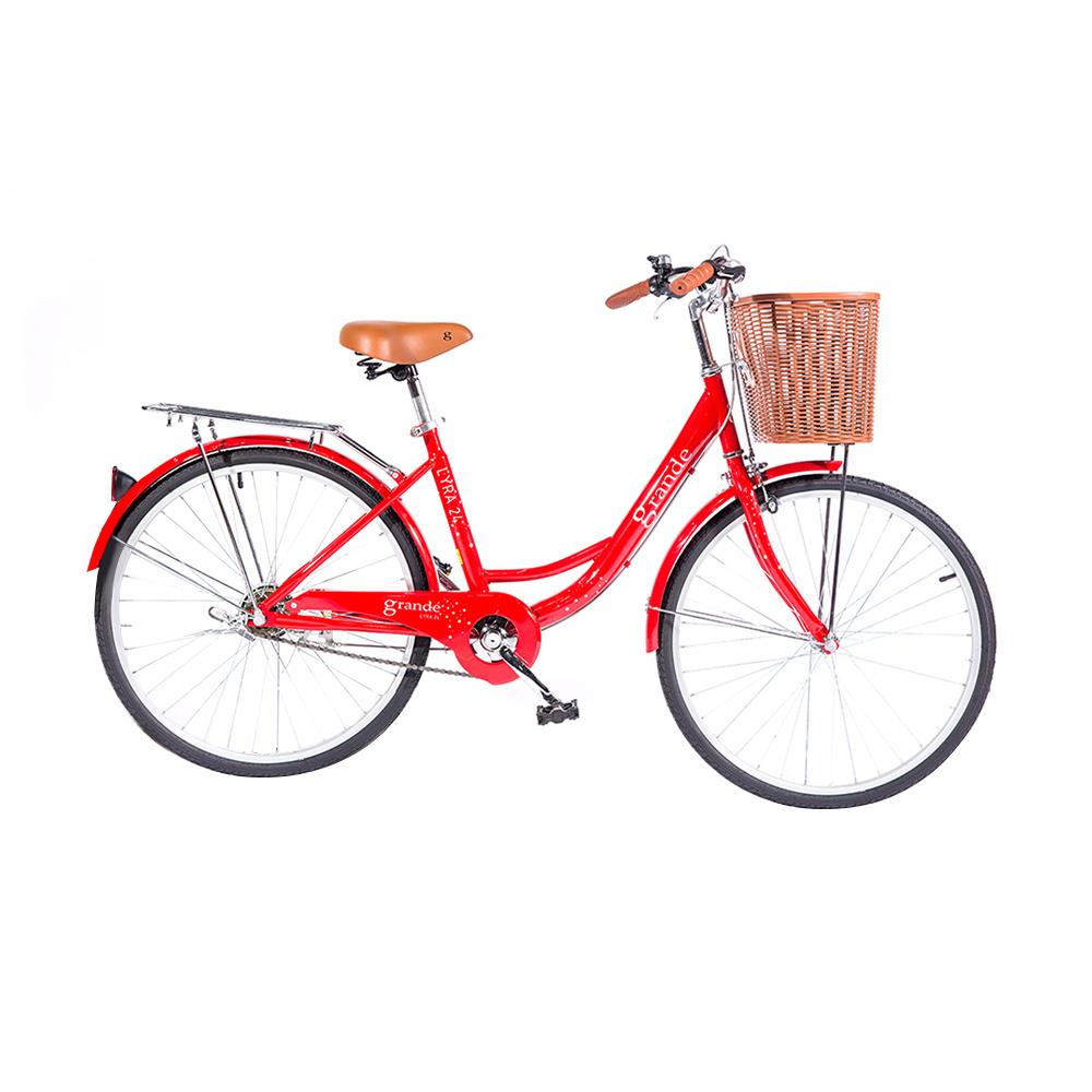จักรยานแม่บ้าน GRANDE LYRA 24 นิ้ว สีแดง