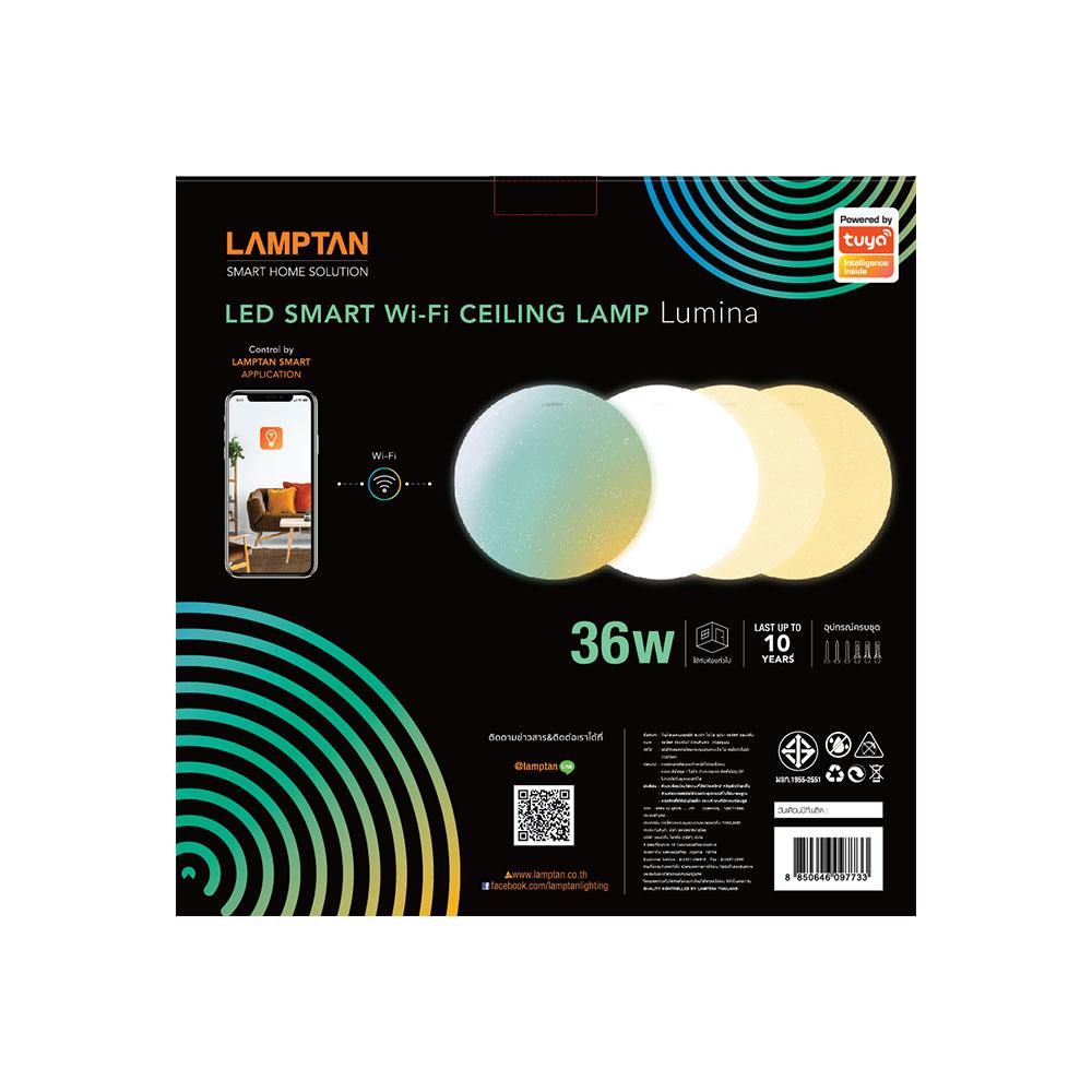 ไฟเพดาน LED LAMTAN WiFi CEILING LUMINA 36 วัตต์ 18 นิ้ว