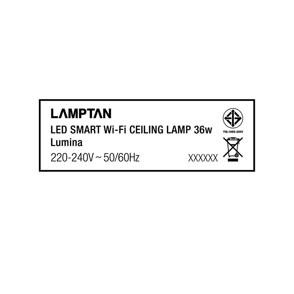 ไฟเพดาน LED LAMTAN WiFi CEILING LUMINA 36 วัตต์ 18 นิ้ว