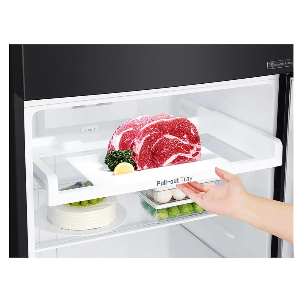 2-DOOR REFRIGERATOR LG GN-C432HXCN 14.6Q STAINLESS BLACK INVERTER