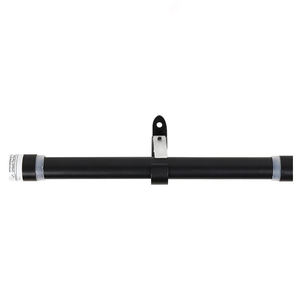 ADJUSTABLE TENSION ROD HOME LIVING STYLE WRAP ROD 220-366CM BLACK