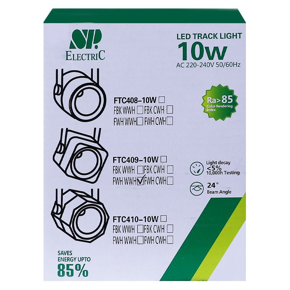 แทรกไลท์ LED SP FTC-409/10W WARMWHITE อะลูมิเนียม MODERN สีขาว