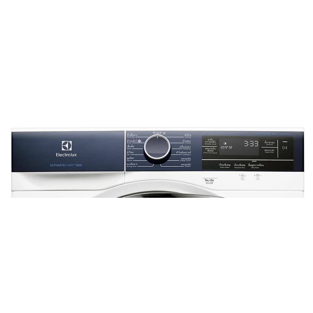 เครื่องอบผ้าฝาหน้า ELECTROLUX EDH903BEWA 9 กก. อินเวอร์เตอร์+ขาตั้ง