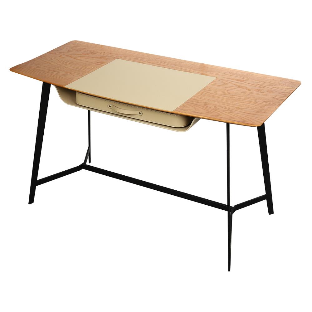 โต๊ะทำงาน FURDINI DELAN ALT-S6027 สี WALNUT/CAMEL