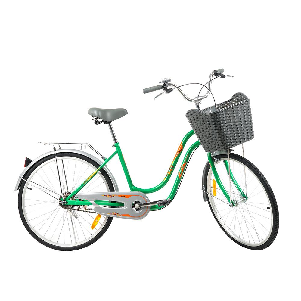 จักรยานแม่บ้าน LA SMILE 26 นิ้ว สีเขียว