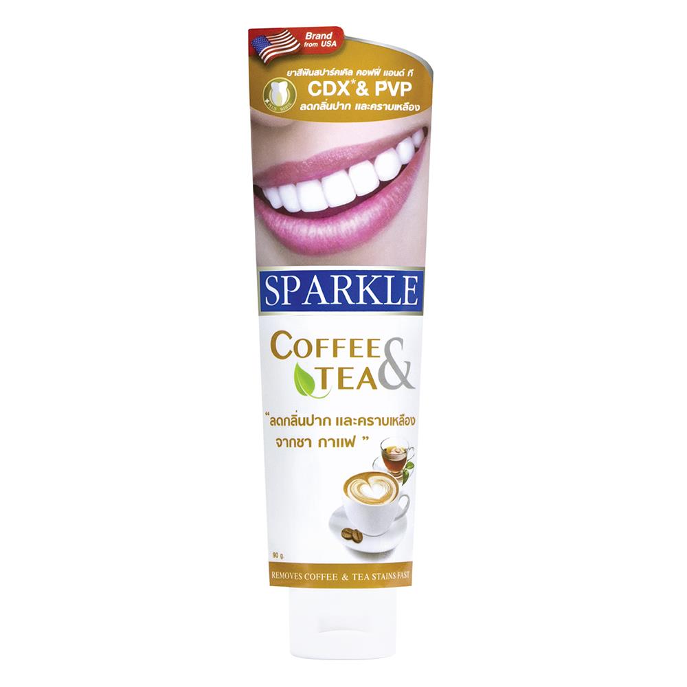 ยาสีฟัน SPARKLE คอฟฟี่ แอนด์ ที ดริงเกอร์ SK0182 ขาว