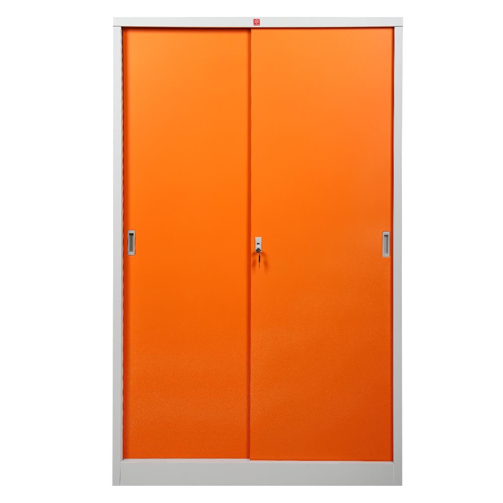 ตู้เสื้อผ้าบานทึบ LUCKY WORLD WSD-119C-OR สีส้ม