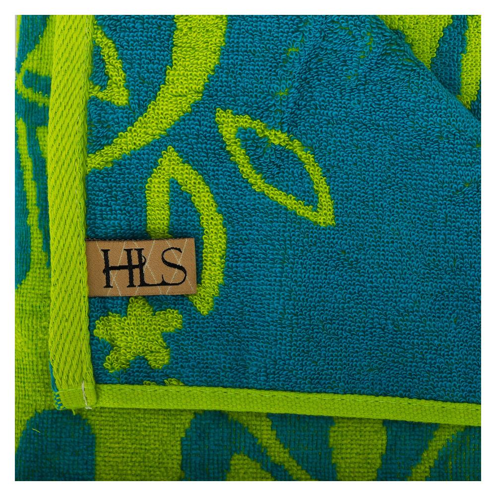 ผ้าขนหนู HOME LIVING STYLE FLOWER BEACH 35X69 นิ้ว สีเขียว