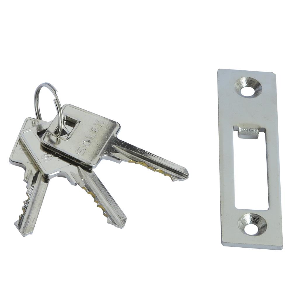 กุญแจบานเลื่อน SOLEX A4512-1785HT สีเงิน