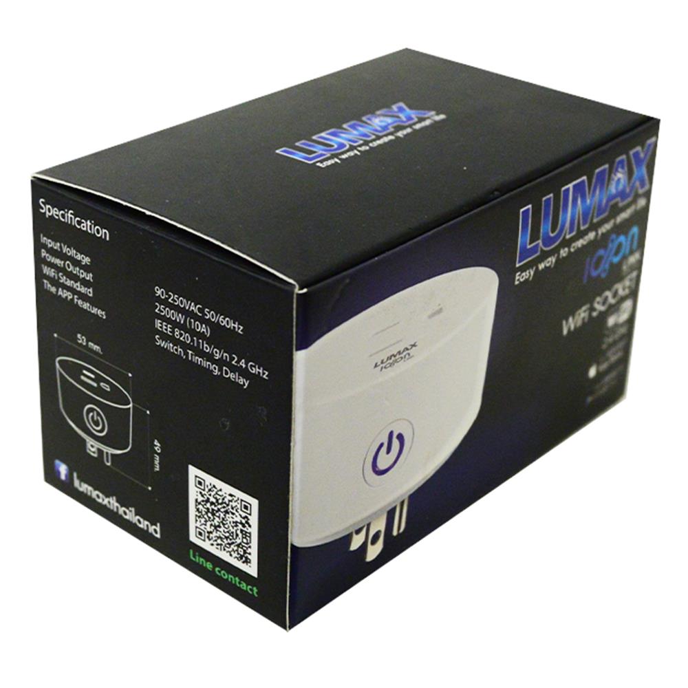 ปลั๊กไฟ SMART WIFI SOCKET LUMAX 54-L0003