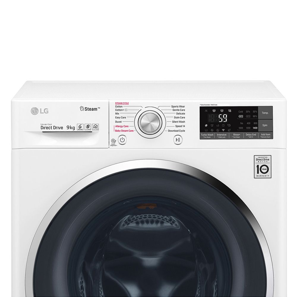 เครื่องซักผ้าฝาหน้า LG TWC1409S3W 9 กก. อินเวอร์เตอร์