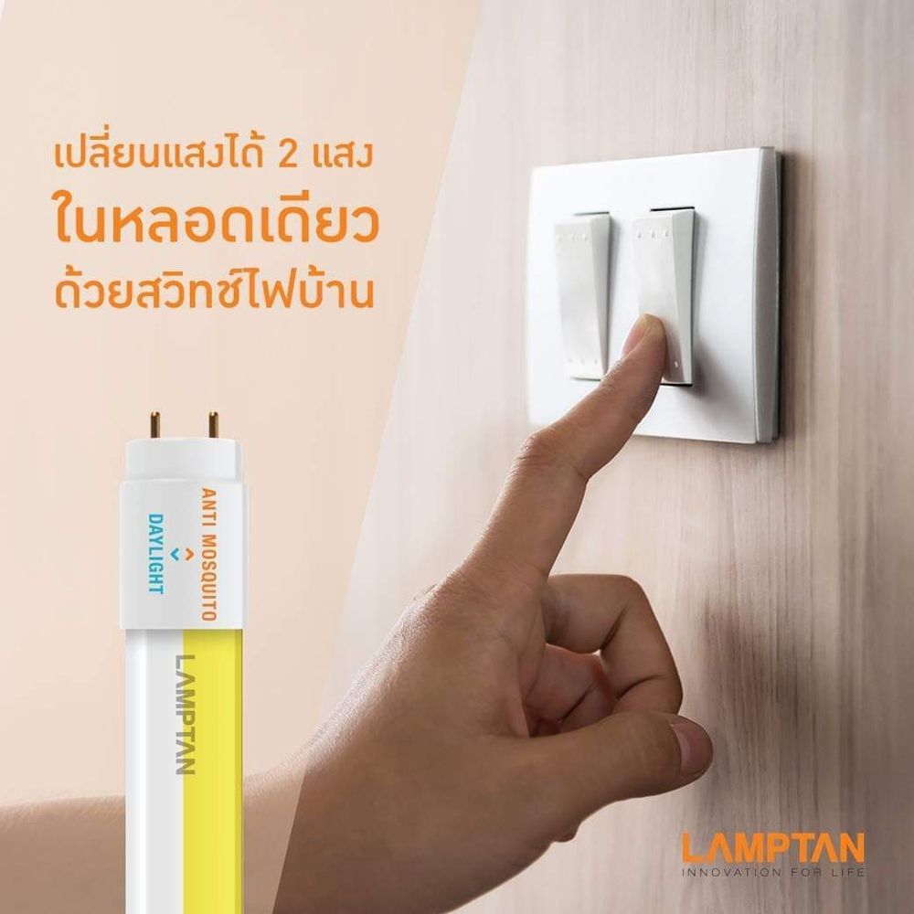 ชุดรางนีออน LED LED ANTI-MOSQUITO 18W LAMPTAN อะลูมิเนียม/พลาสติก MODERN