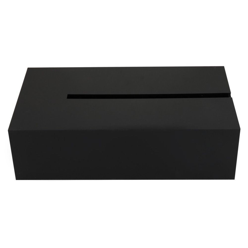 กล่องทิชชูแผ่นอะคริลิก KECH สีดำ