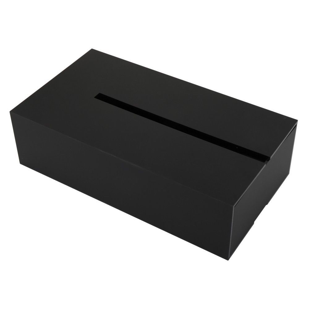 กล่องทิชชูแผ่นอะคริลิก KECH สีดำ
