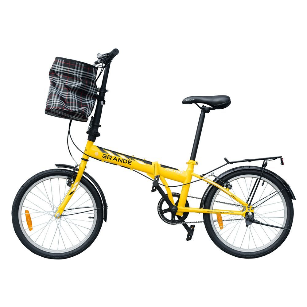 จักรยานพับ GRANDE METRO สีเหลือง