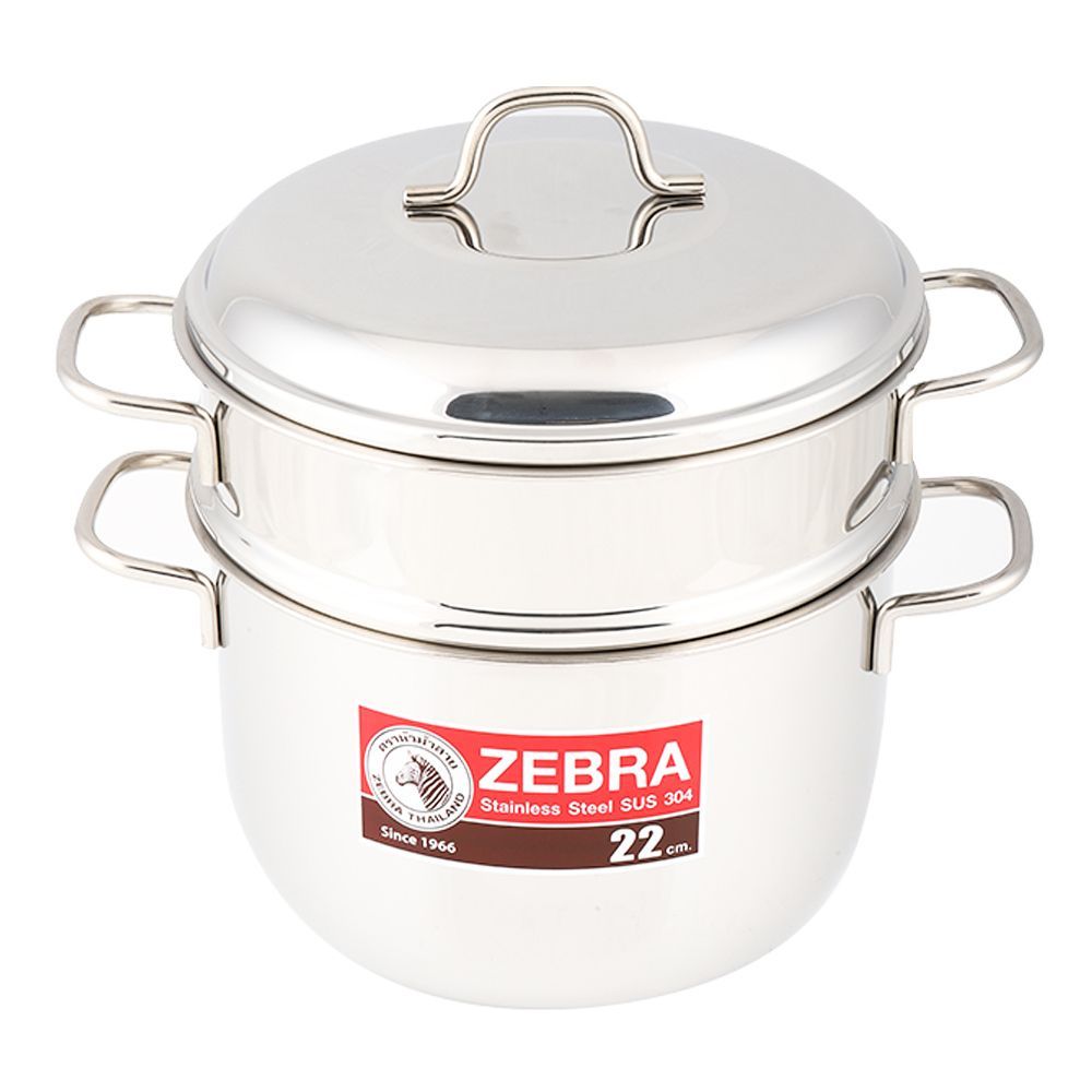 ชุดหม้อ HAPPY STEAMER ZEBRA ET8 8ชิ้น/ชุด