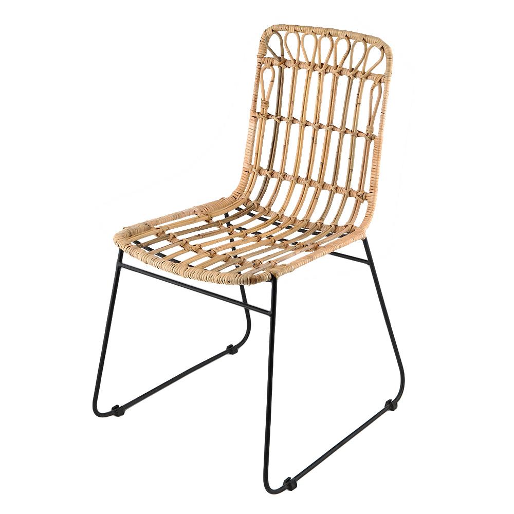 เก้าอี้หวายแท้ SPRING MINIAPOLIS สีไม้ธรรมชาติ
