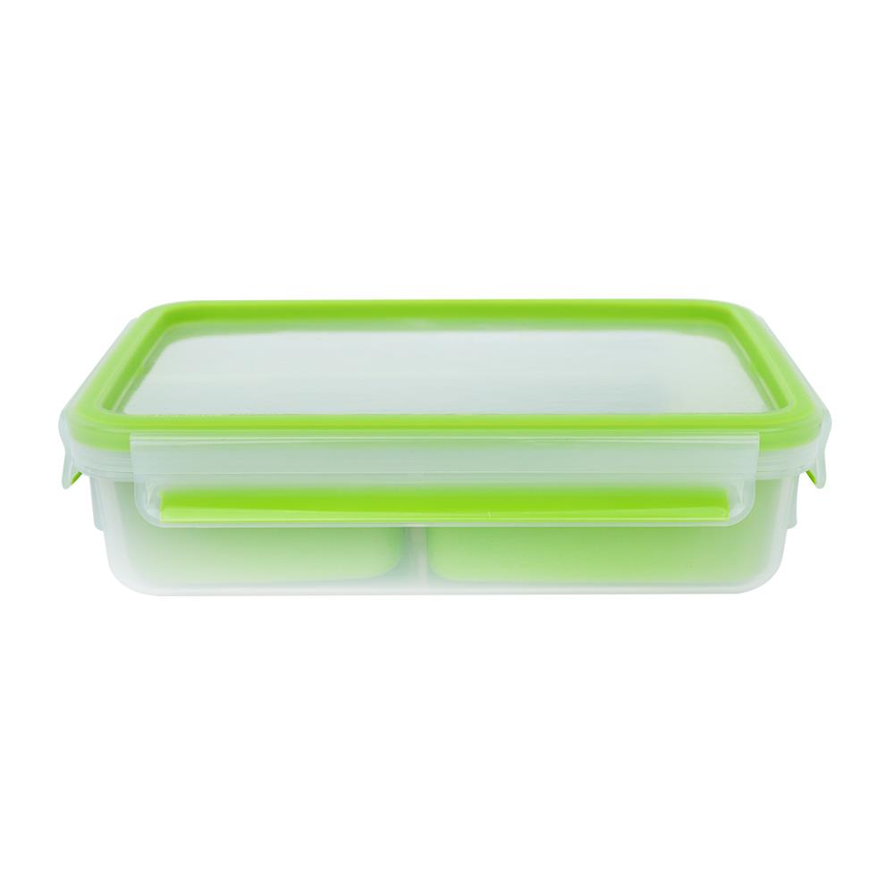กล่องอาหาร 3 ช่องแบ่ง TEFAL MASTER SEAL 1.2 ลิตร สีเขียว