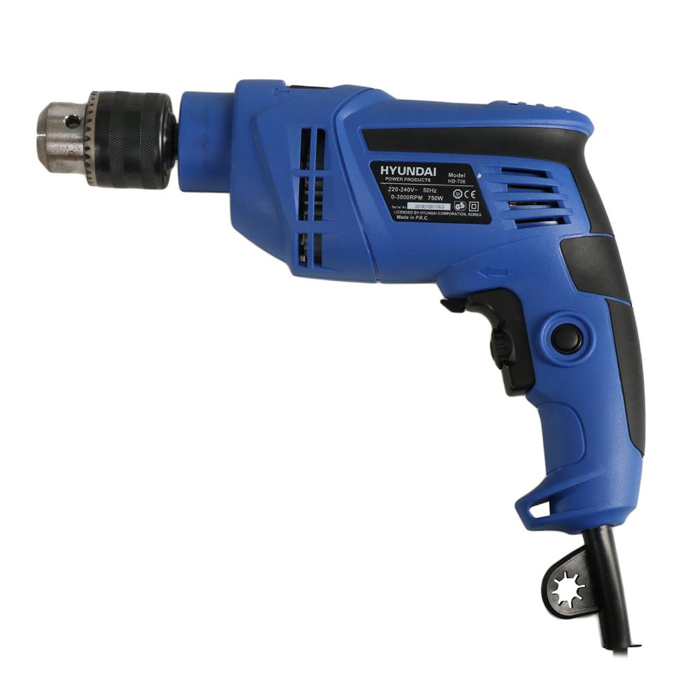 ชุดสว่านกระแทก HYUNDAI HD-706-104S 13 มม. 750 วัตต์