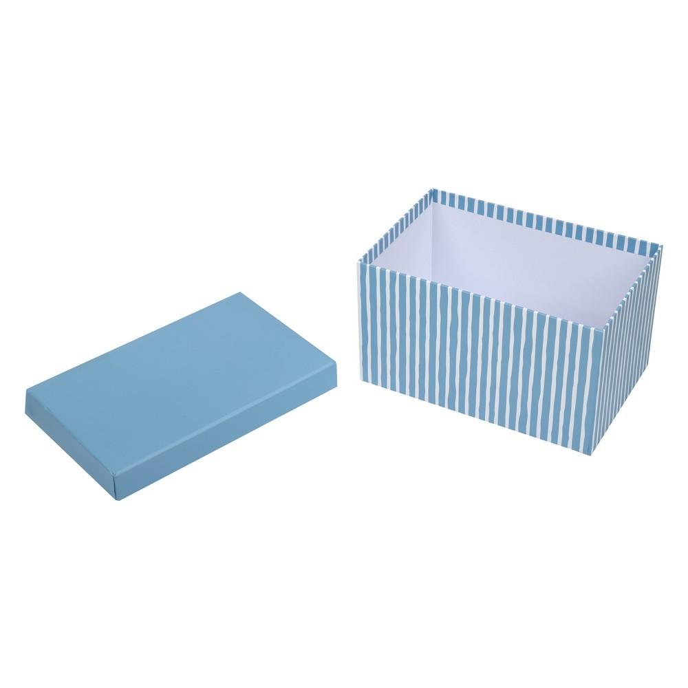 กล่องกระดาษ HP LS-MH007-S 16x24.3x14 ซม. แฟนซี สีฟ้า