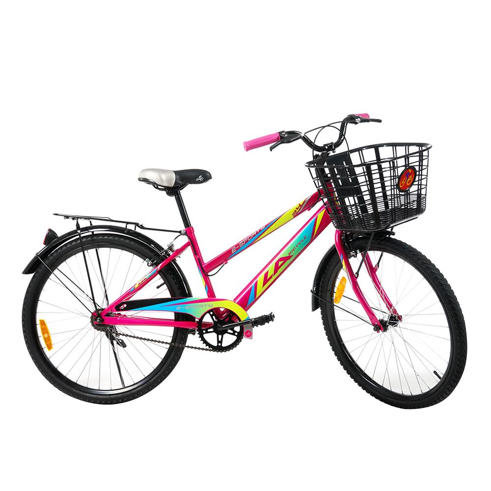 จักรยานแม่บ้าน LA E-SPORTY 24 นิ้ว สีชมพู