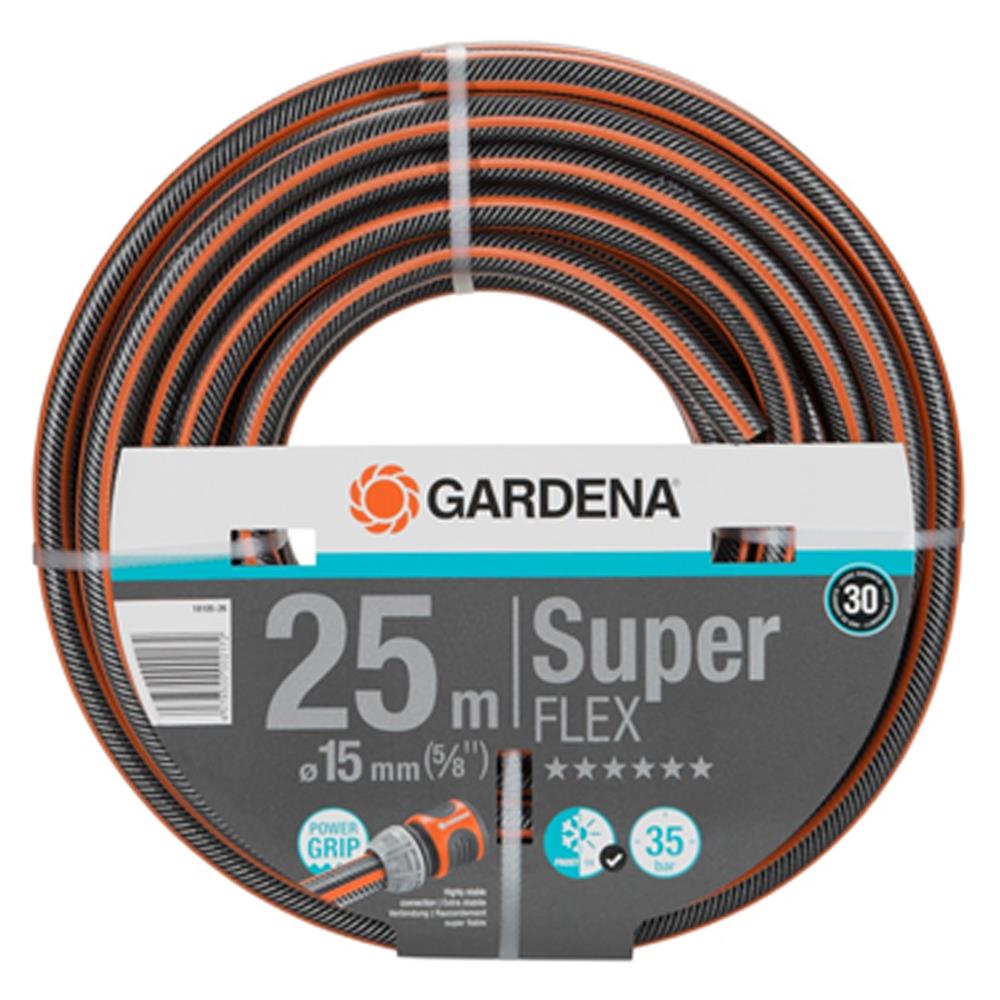 สายยางม้วน PVC GARDENA SUPERFLEX 5/8 นิ้วX25เมตร สีส้ม