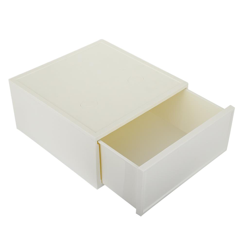 กล่องลิ้นชัก STACKO L 36x39x18.5 ซม. สีขาว