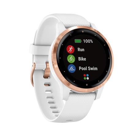 นาฬิกาอัจฉริยะ GARMIN VIVOACTIVE 4S ROSE GOLD/WHITE BAND_1