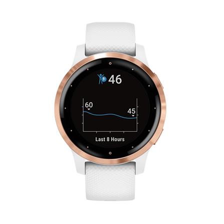 นาฬิกาอัจฉริยะ GARMIN VIVOACTIVE 4S ROSE GOLD/WHITE BAND_3