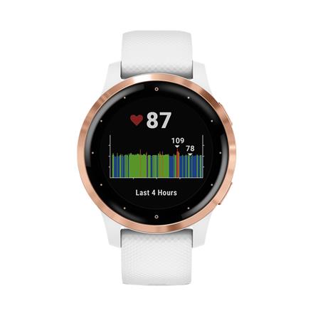 นาฬิกาอัจฉริยะ GARMIN VIVOACTIVE 4S ROSE GOLD/WHITE BAND_4