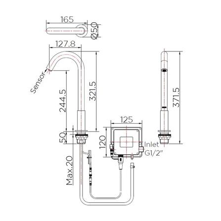ก๊อกอ่างล้างหน้าเดี่ยว KARAT FAUCET KF-13-015-50_1