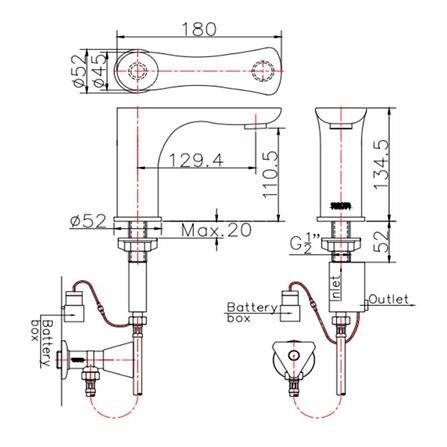 ก๊อกอ่างล้างหน้าเดี่ยว KARAT FAUCET KF-11-015-50_1