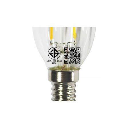 หลอด LED RACER CANDLE FILAMENT CLEAR 2 วัตต์ E14 WARMWHITE_2