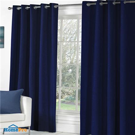 ผ้าม่าน EYELET HOME LIVING STYLE SILKY UV 140X220 ซม. สีน้ำเงิน_6