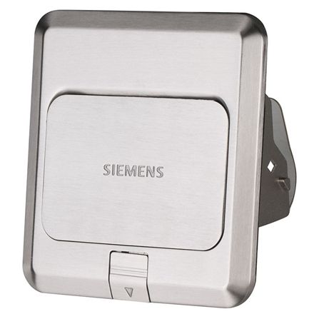 เต้ารับฝังพื้นเหล็ก SIEMENS 5UH8 491-3NC01 สีเงิน