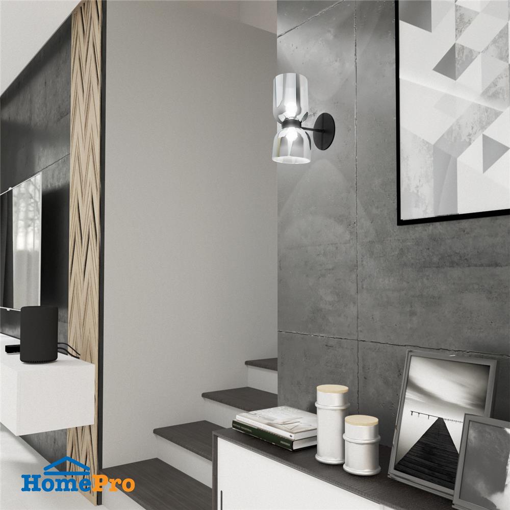 ไฟกิ่งใน CARINI VS0375-2B 2 หัว สีนิกเกิล/ดำ