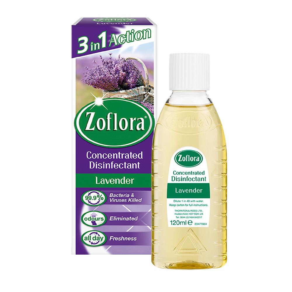 น้ำยาทำความสะอาดฆ่าเชื้ออเนกประสงค์ ZOFLORA LAVENDER 120 มล.