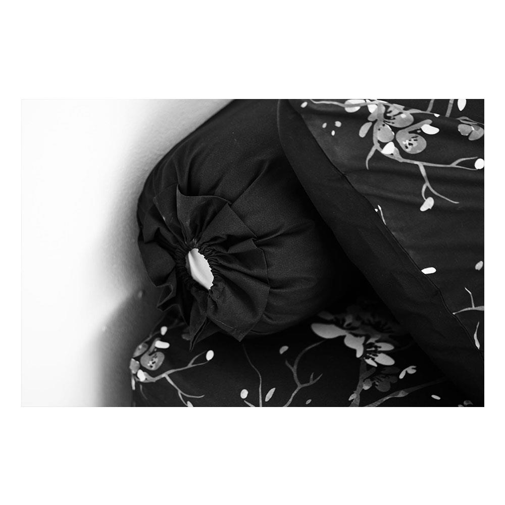 ชุดผ้าปูที่นอน 6 ฟุต 5 ชิ้น LOTUS BLACK & WHITE LI-BW 04B สีดำ