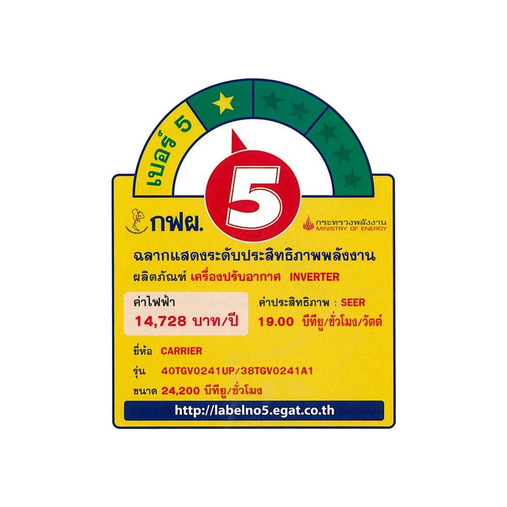 แอร์เพดาน CARRIER 40TGV0241UP/38TGV0241A1 24200 บีทียู อินเวอร์เตอร์