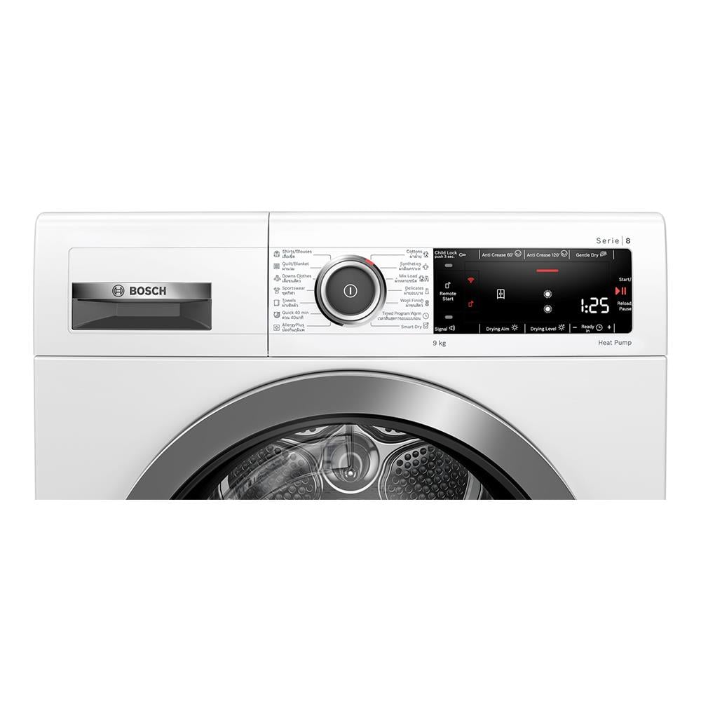 เครื่องอบผ้าฝาหน้า BOSCH WTX87MH0TH 9 กก.