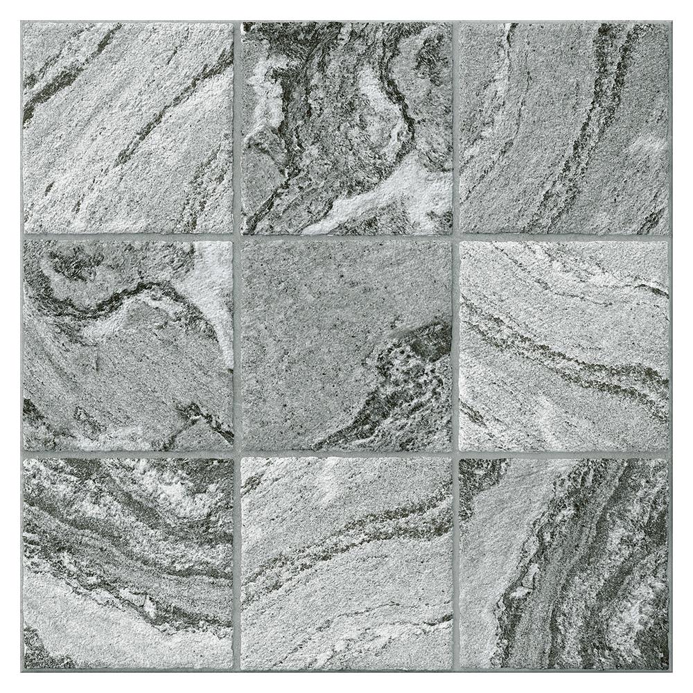 กระเบื้องพื้น 16x16 นิ้ว COTTO ไซโคลน เทาอ่อน PM (HYG) 0.96M2