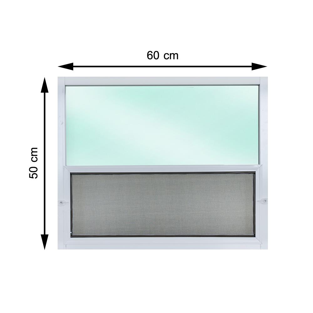หน้าต่างบานเลื่อน อลูมิเนียม มุ้ง AZLE 60x50 ซม. สีดำ