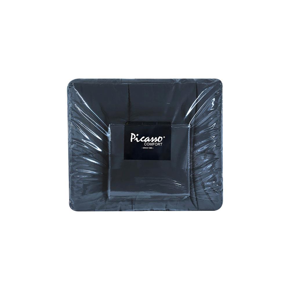 ชุดผ้าปูที่นอน 6 ฟุต 6 ชิ้น PICASSO BUILT-IN สี DARK GREY